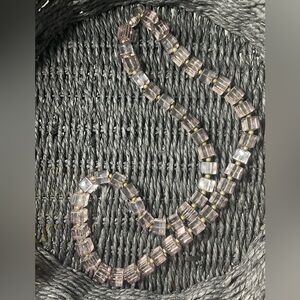 PONO, greyish and Gold Beaded Necklace,